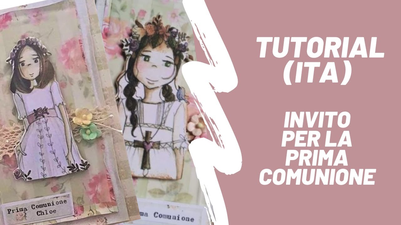Come creare un invito o biglietto per la Prima Comunione Tutorial (ita)