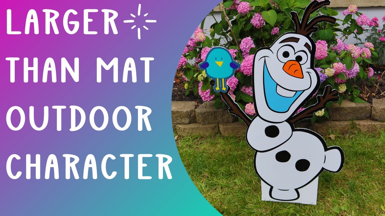 Larger than mat Cricut project with Vinyl and corrugated plastic for outdoor use waterproof