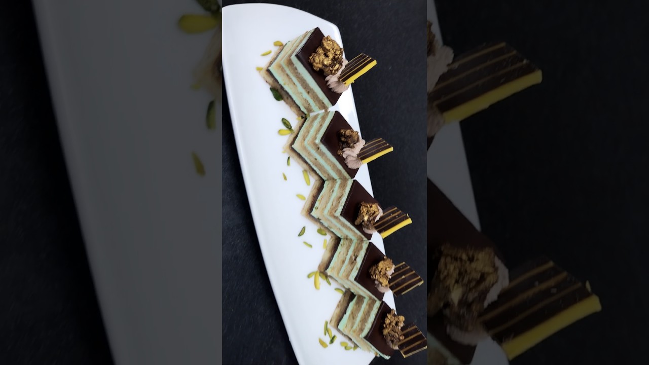 pistachio opera cake #Cheftube