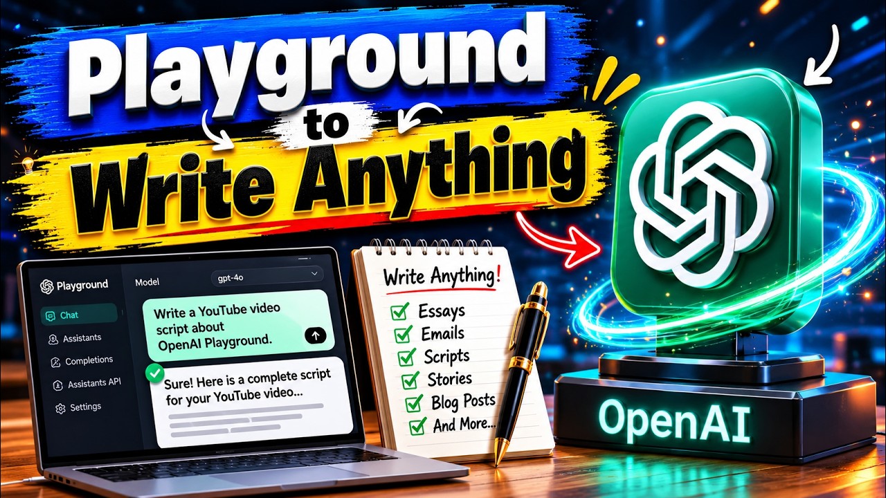 How to Use OpenAI Playground to Write Anything for You | Getting Started with the OpenAI Playground