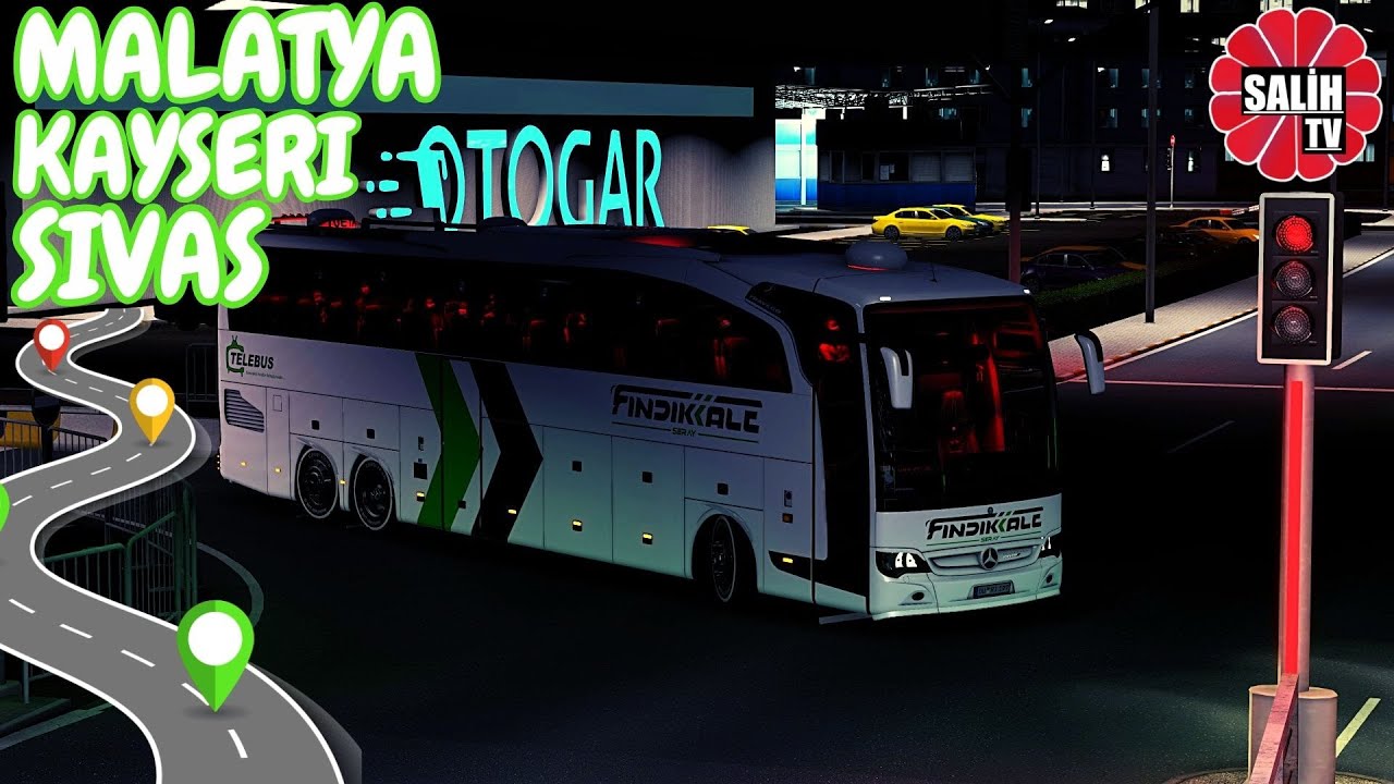 Malatya/Kayseri/Sivas/Seferi/Türkiye Haritası Ets2 1.48  Dingilli  Mercedes Benz Travego 17SHD
