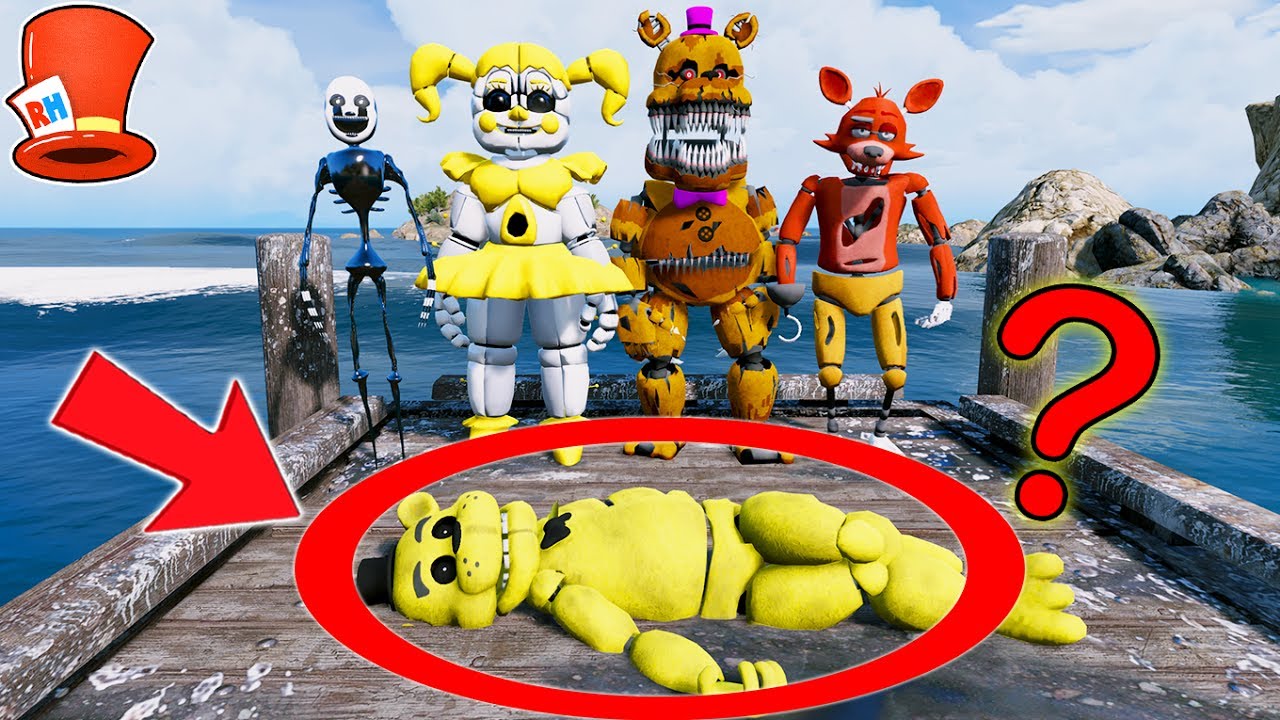 WHO KILLED GOLDEN FREDDY? ANIMATRONICS vs MURDER MYSTERY! (GTA 5 Mods RedHatter)