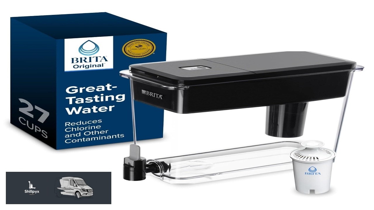 Brita UltraMax Large Water Dispenser With Standard Filter BPA Free Reduces Copper Cadmium