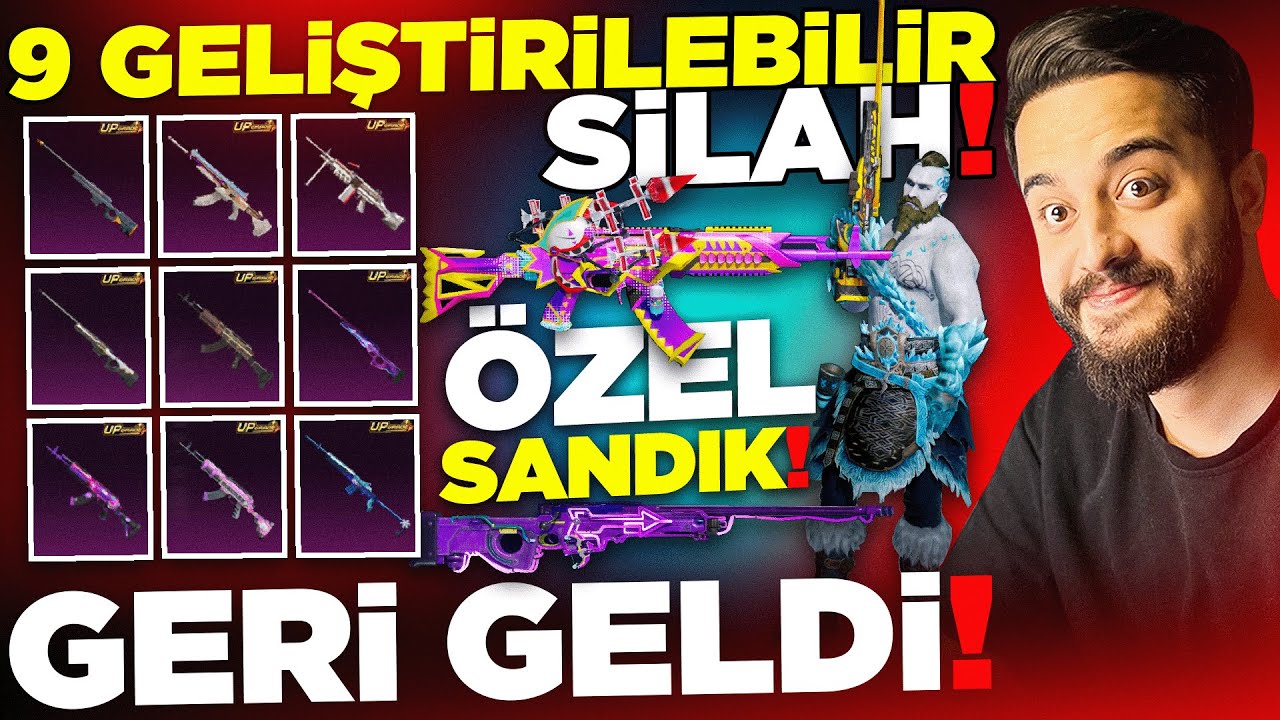 OHA! 9 GELİŞTİRİLEBİLİR SİLAH GERİ DÖNDÜ! ÖZEL CYBER WEEK SANDIĞI! PUBG Mobile