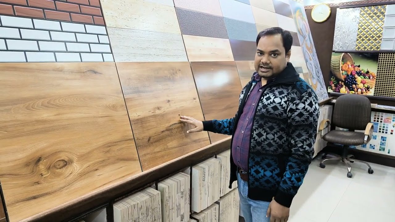 Wooden flooring tiles 2/2 ki size mein 🤗