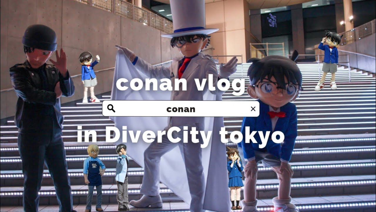 ［conan vlog］コナンランドキャラクター撮影会&ハイタッチ会ラスト🫷inダイバーシティ/Detective Conan