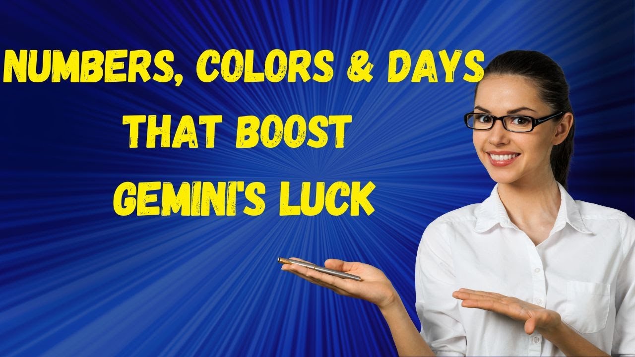 Numbers, Colors, and Days that Boost Gemini's Luck
