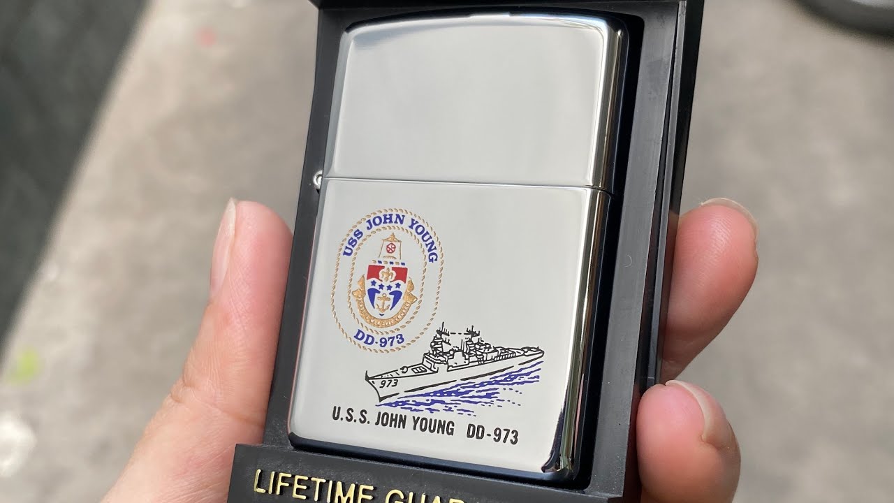 ZIPPO NĂM 1994 -T&Agrave;U USS JOHN YOUNG DD973 T&Agrave;U KHU TRỤC HẢI QU&Acirc;N HOA KỲ|Sđt 0935.347.991#uss #lighter 