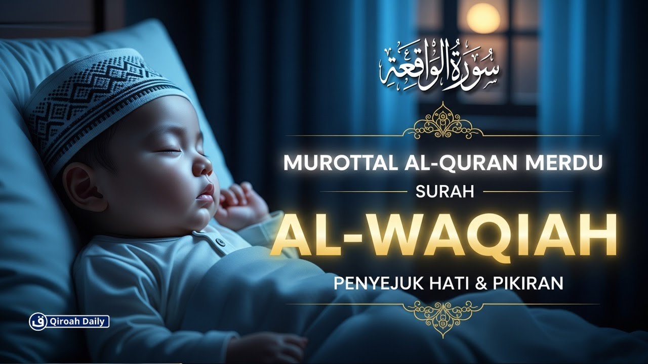 SURAH AL-WAQIAH PENGANTAR TIDUR | MUROTTAL  ALQURAN MERDU PENYEJUK HATI DAN PIKIRAN | QIROAH DAILY
