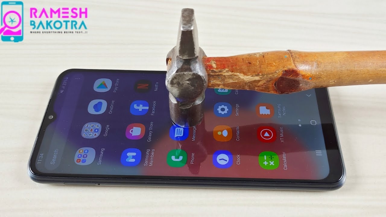 Samsung Galaxy A22 5G Screen Scratch Test