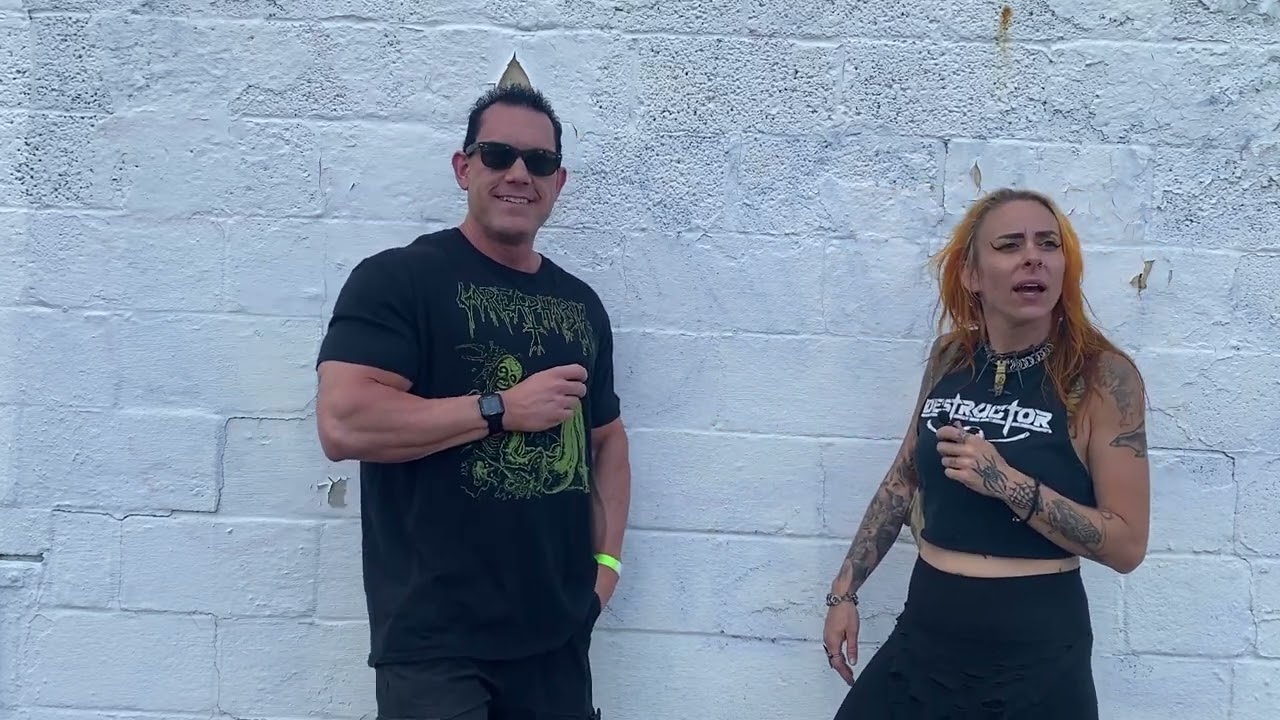 Deborah of Lady Beast interview at metal immortal fest 2023.