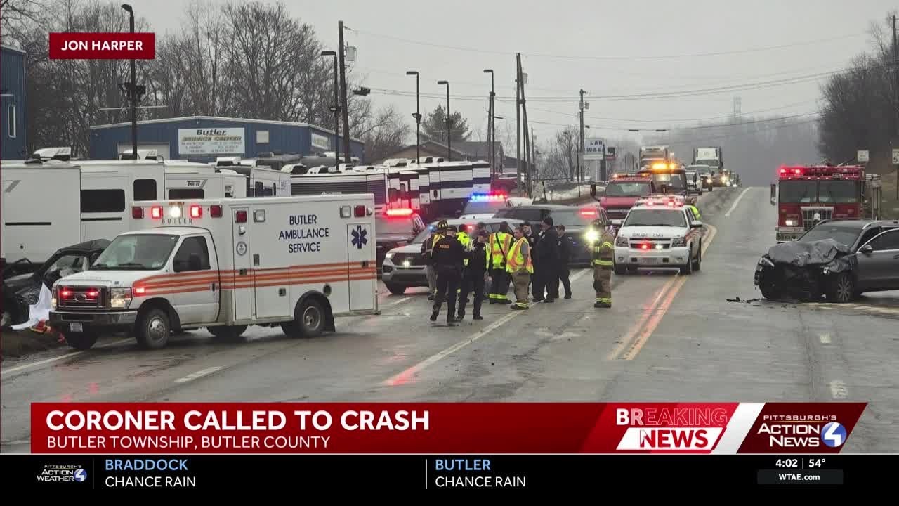 Coroner called to crash in Butler Township, Butler County
