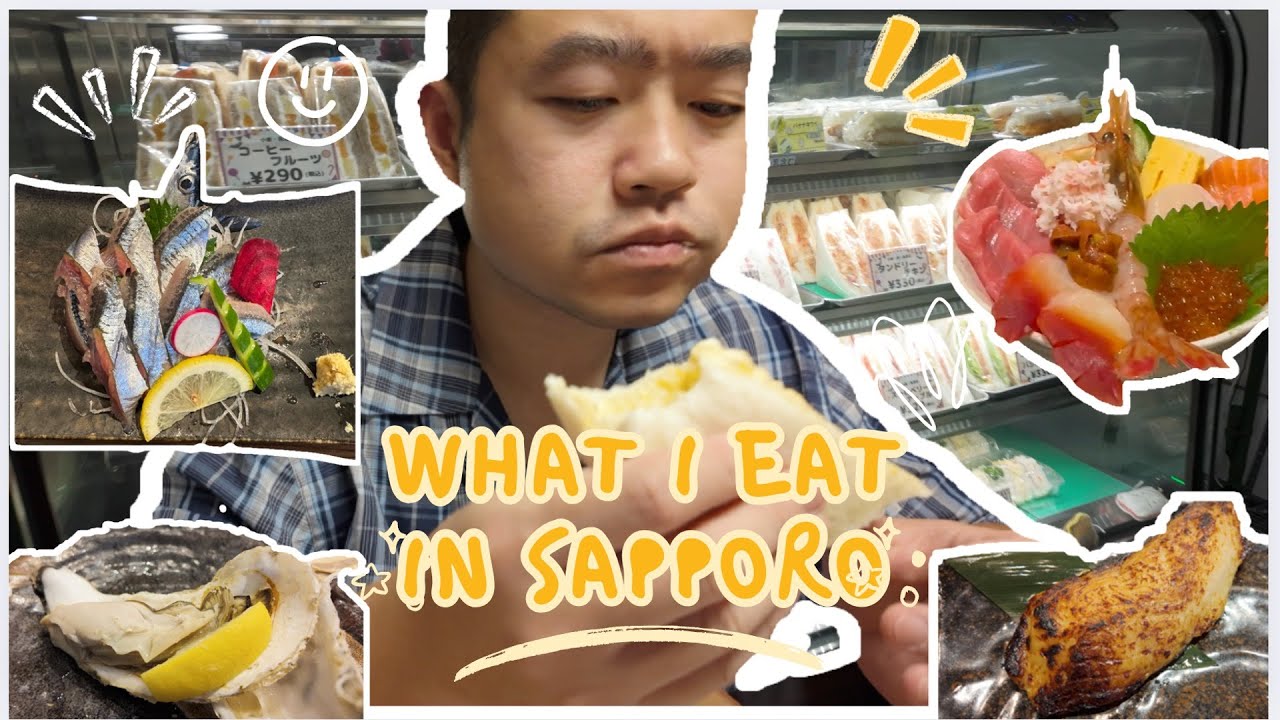 Everything I ate in 12 hours in Sapporo | Better than 7-11 Egg Sandwich, Seasonal Limited Fresh Fish