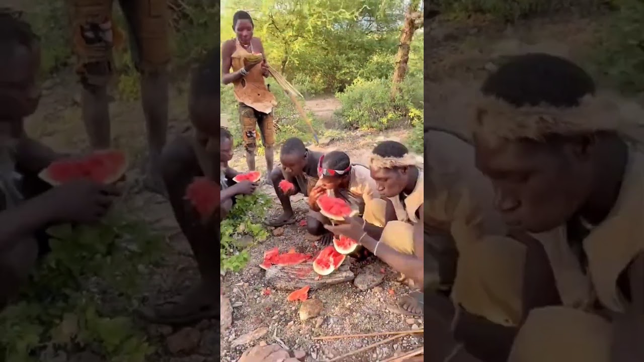 While passing by the canal in the forest, a tribal sees a lizard
