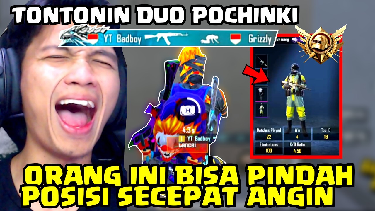 KETEMU MUSUH PUNYA GERAKAN SECEPAT ANGIN!! DUO POCHINKI INI SANGAT BARBAR SEKALI - PUBG MOBILE
