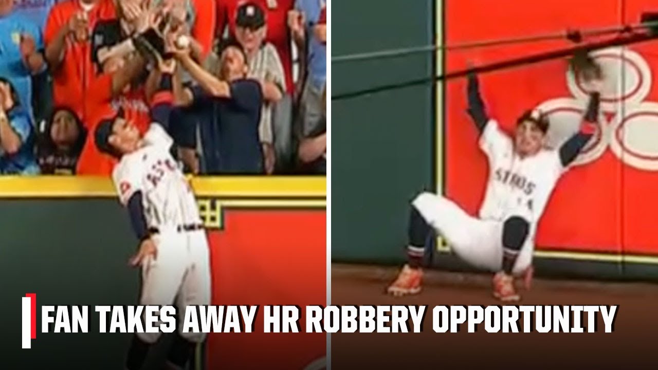 FAN INTERFERENCE? HOME RUN ROBBERY? 👀 Dubon furious after Astros fan gets in the way 😡 | ESPN MLB