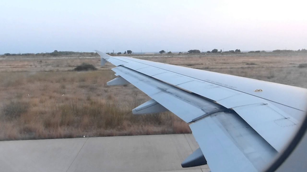 Aegean Airlines A320-200 Early morning take off from Rhodes Diagoras