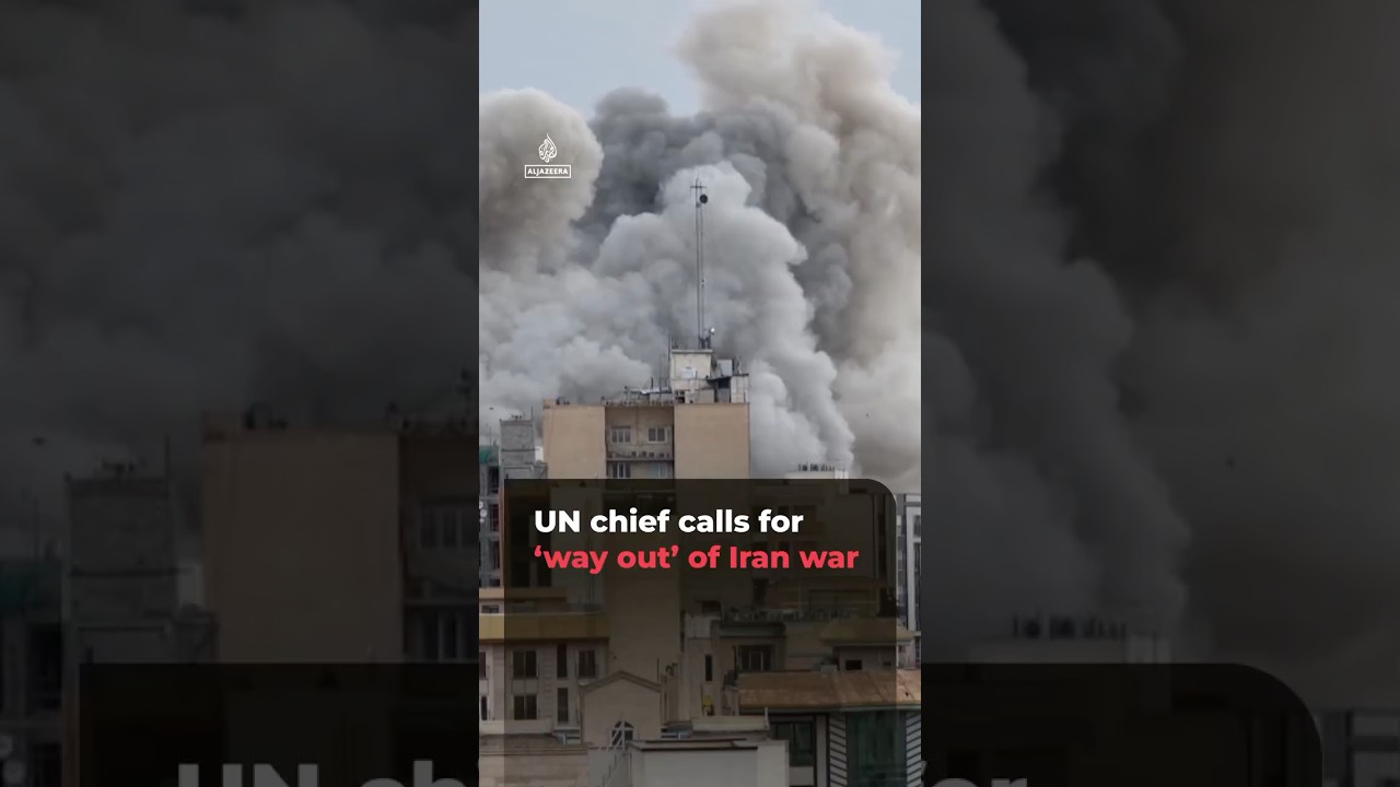 UN chief calls for &lsquo;way out&rsquo; of Iran war | AJ #shorts