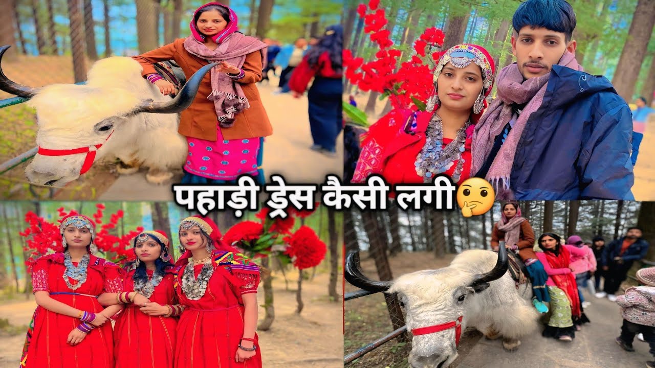 मनाली में पहाड़ी ड्रेस पहनी 😜 ll मनाली के लोगों का पहनावा मनाली टूर 