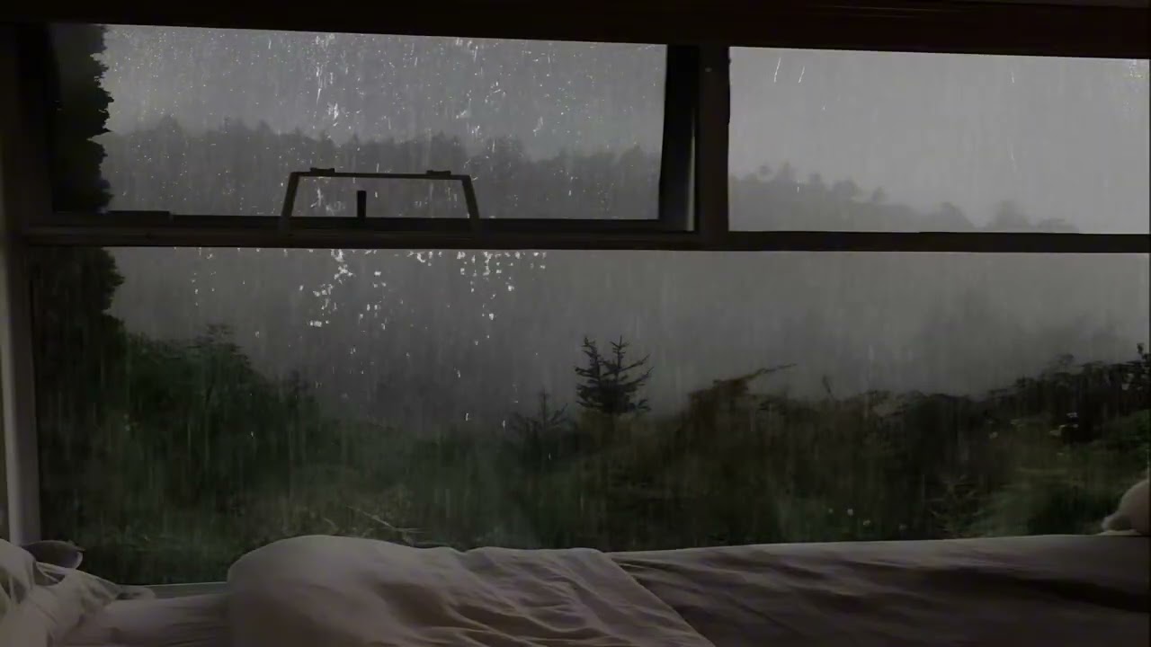 🌧️ Rain Drops on Window | 5 Hours Deep Sleep, Relax, Study & Stress Relief