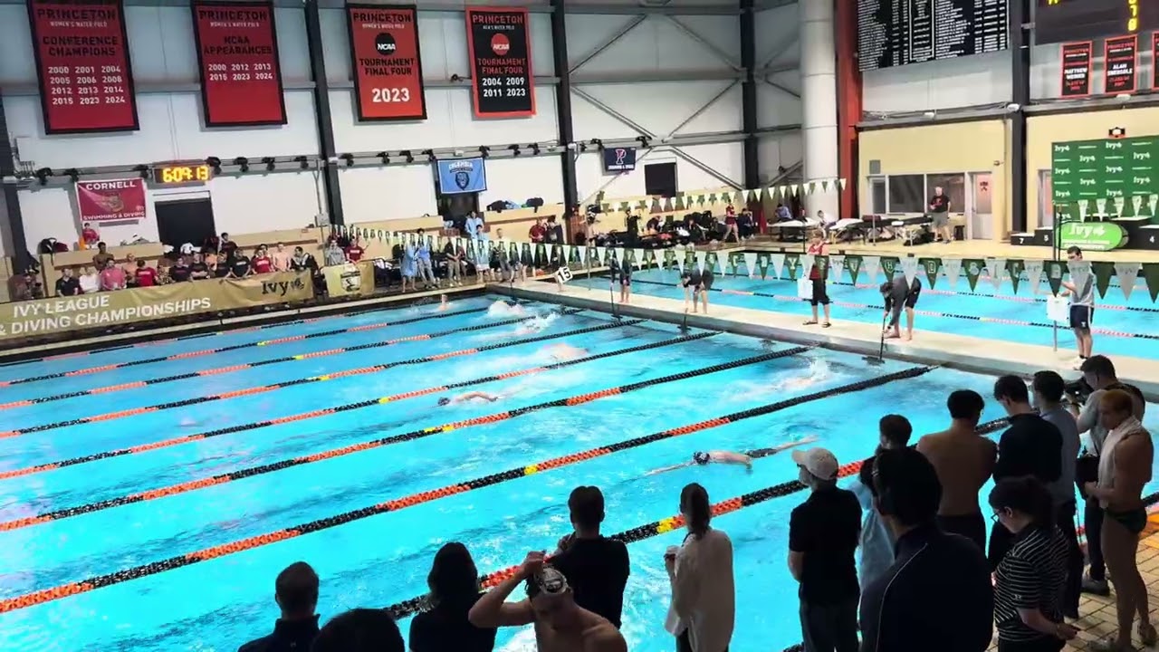 1000yd FR (Fastest Heat) - 2026 Men’s Ivy League Swimming & Diving Championships