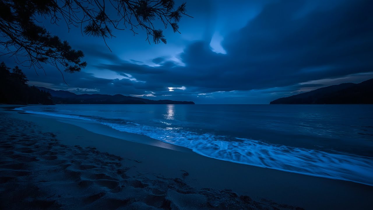 Stress Relief Ocean Waves 🌙 Healing Surf Noise for Anxiety & Emotional Balance