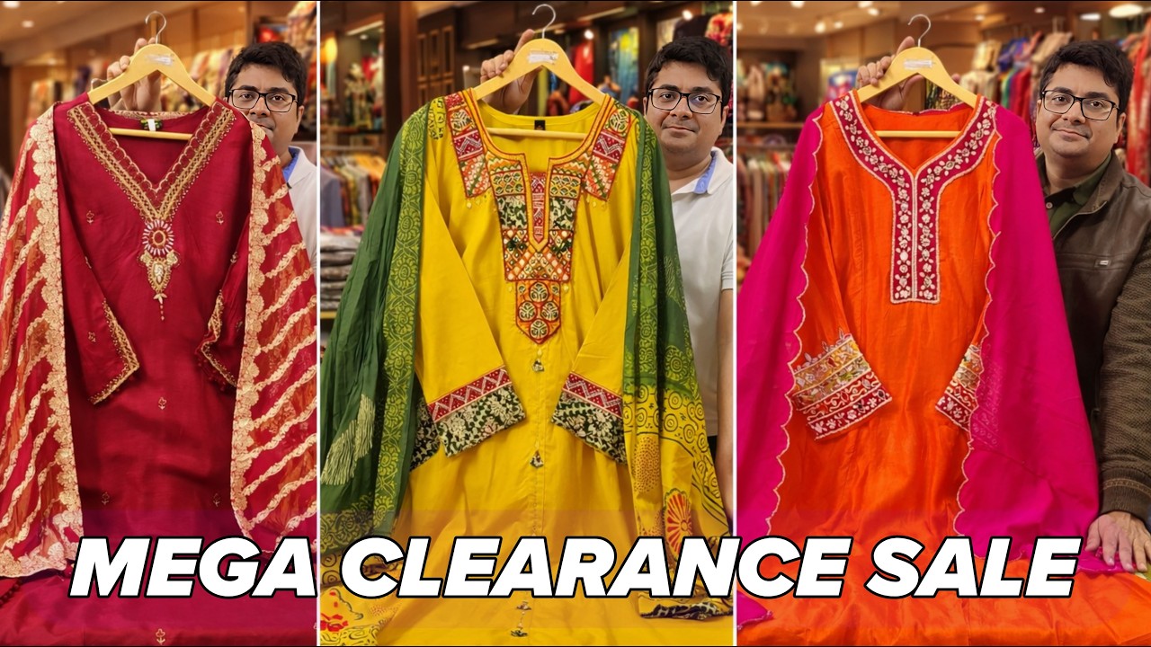 🔥 MEGA CLEARANCE SALE on DESIGNER KURTI Online Shopping on YouTube, BOUTIQUE SUIT, Cotton Suits