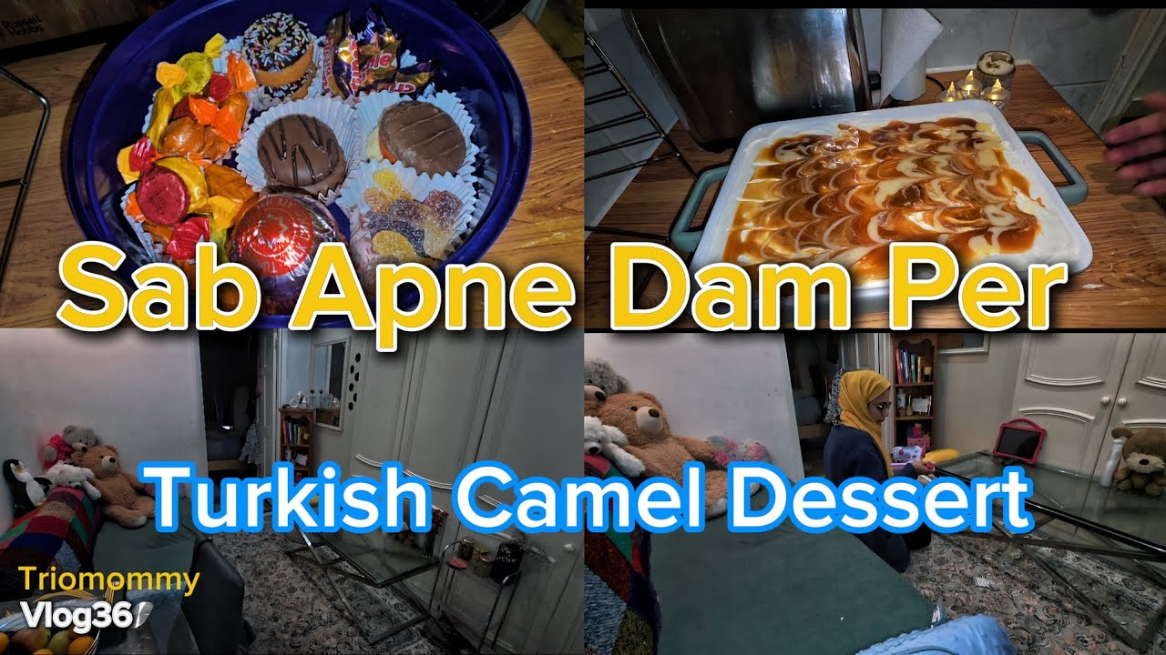 Busy and real-life Abroad 🇬🇧 | Turkish Caramel dessert| kids treat Zero waste 🙂
