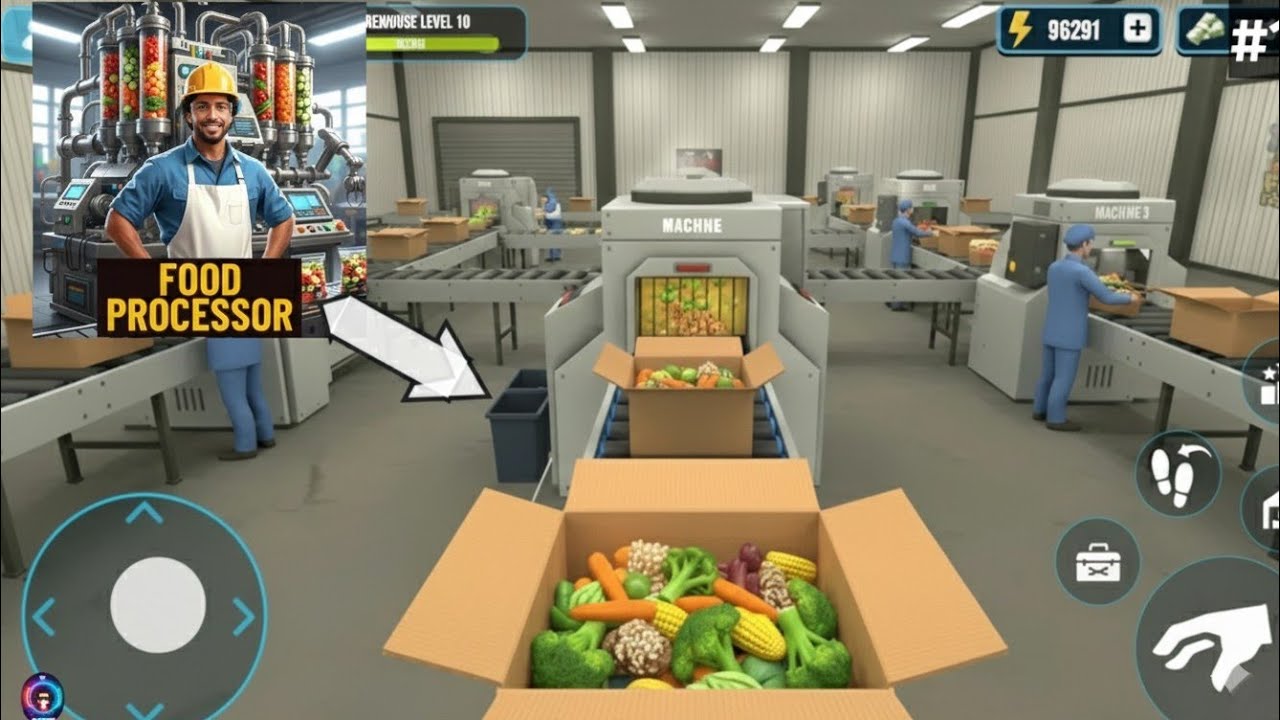 FOOD PROCESS FACTORY SIMULATOR ANDROID GAMEPLAY NO COMMENTARY 🕹️
