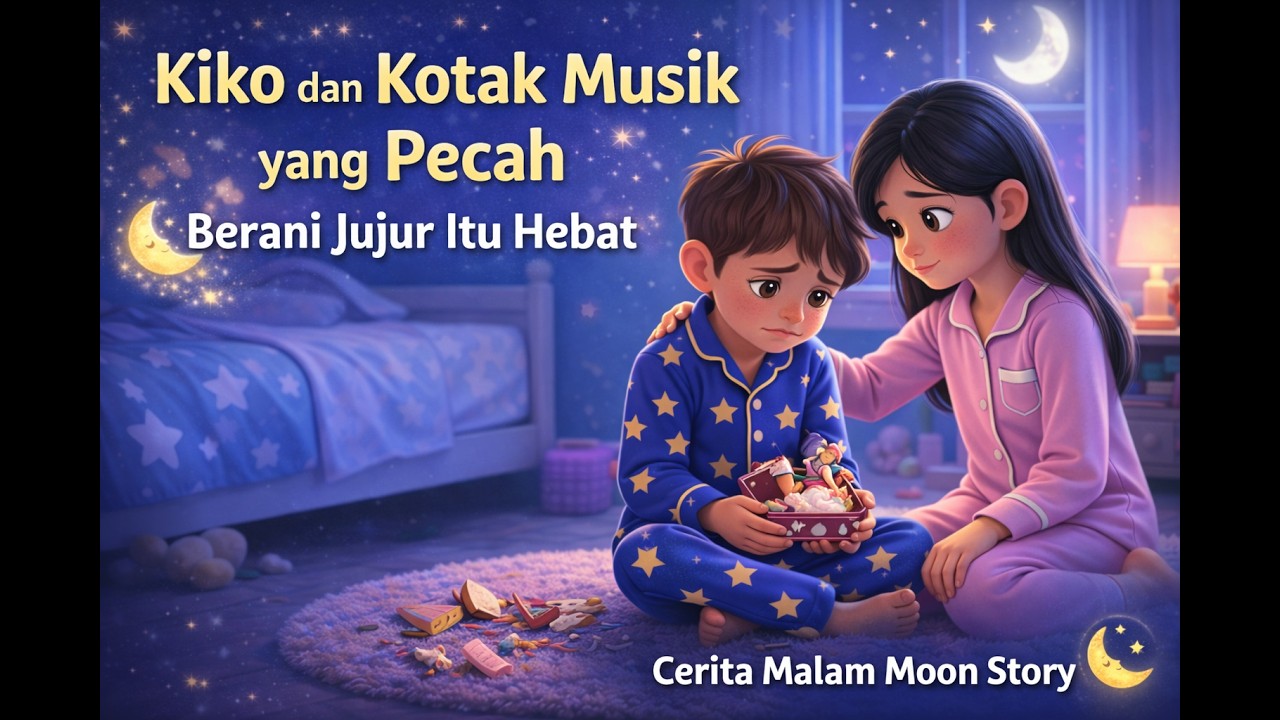 🌙Kiko Berani Mengakui Kesalahan | Moon Story | Cerita Malam Pengantar Tidur