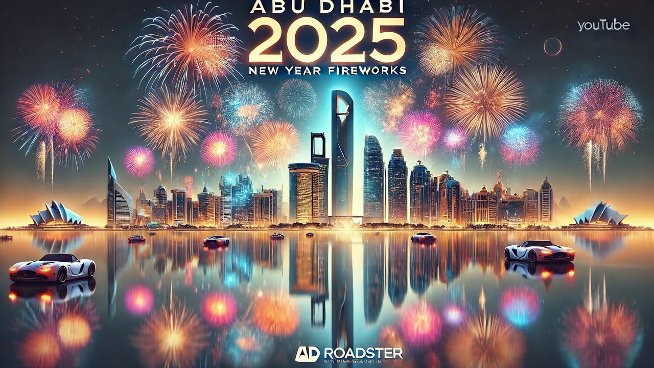 New Year 2025 | Abu Dhabi Celebrates with Dazzling Firework in Corniche | UAE | AD ROADSTER