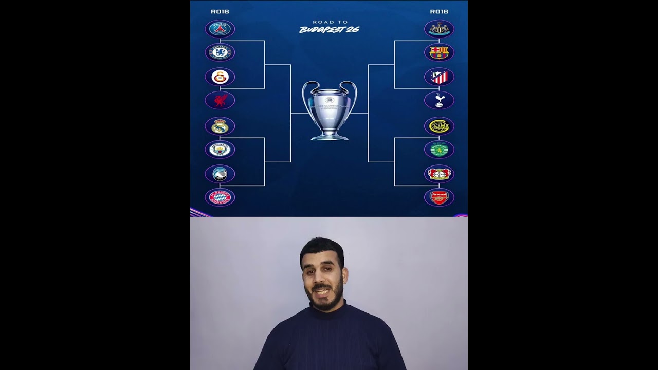 قرعة ثمن نهائي دوري أبطال أوروبا، توقعي لطرفي مباراة النهائي#soccer #foryou #football