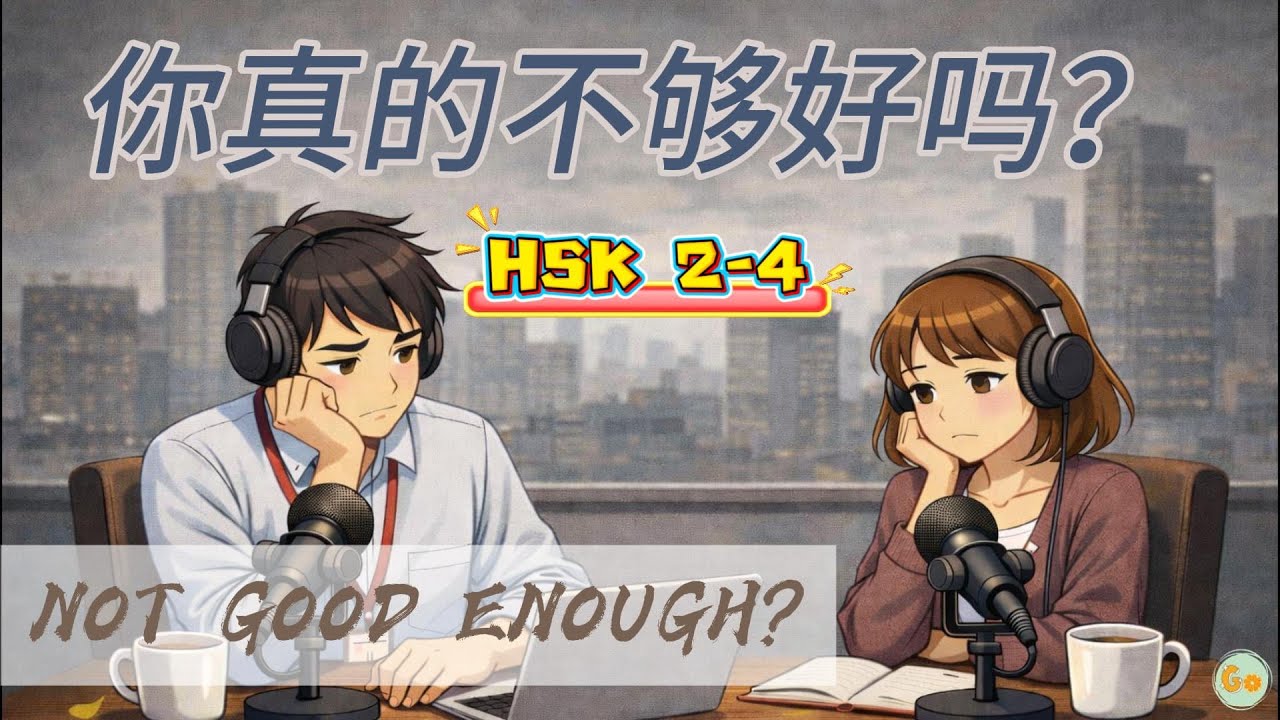 「HSK 2-4」为什么我们总觉得自己不够好？｜Why Do We Always Feel “Not Good Enough”? | Chinese podcast