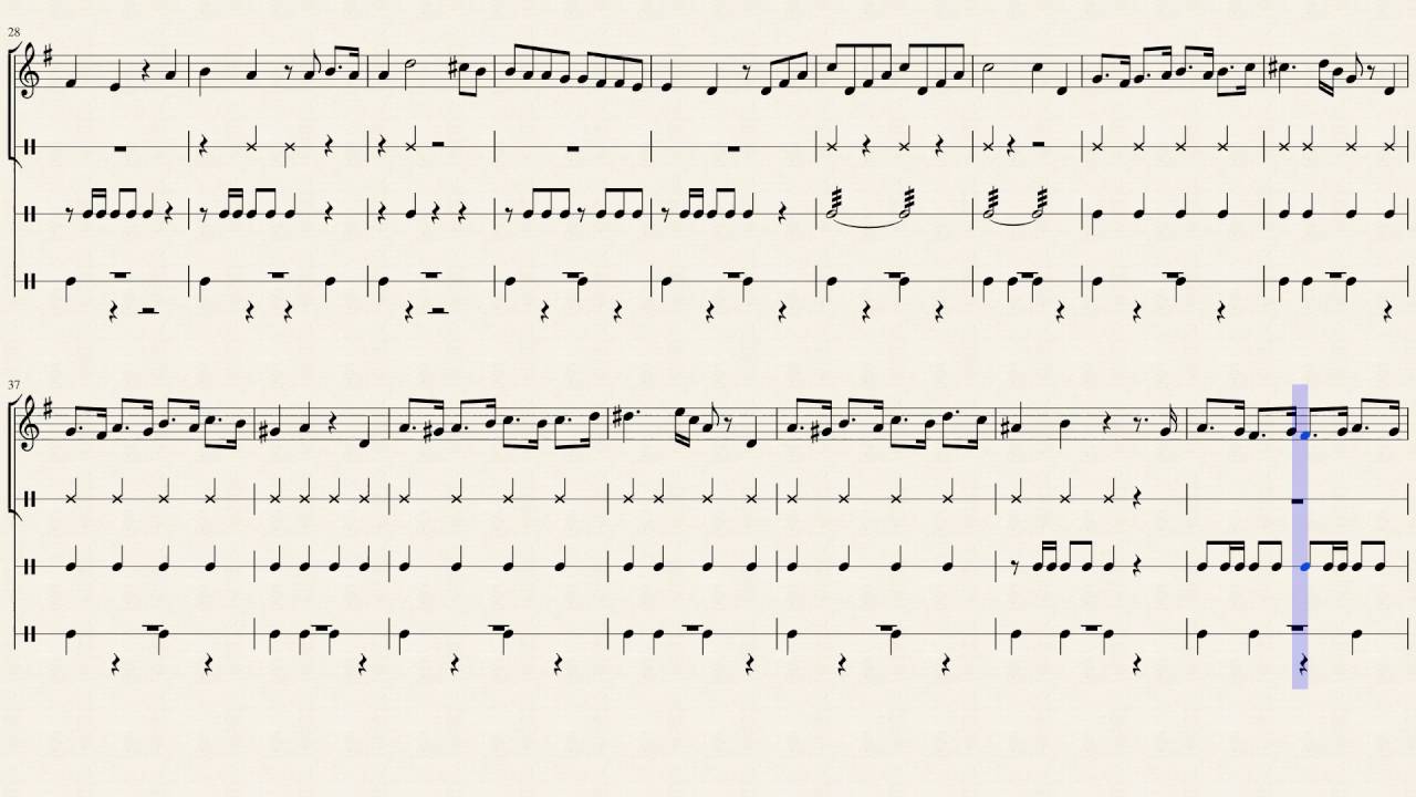 Hino Nacional Brasileiro - Solo e Percussão
