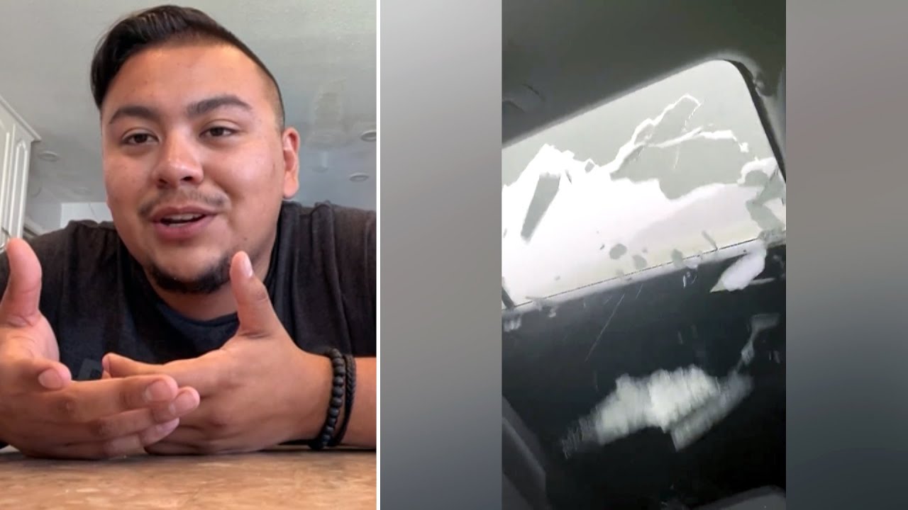 Shock and awe: Motorist trapped in Alberta hailstorm