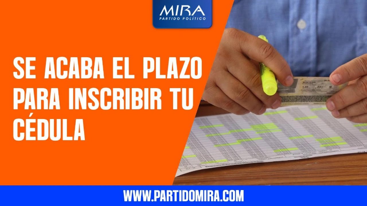 ⏰ &Uacute;ltimos d&iacute;as para inscribir tu c&eacute;dula | Elecciones 2026