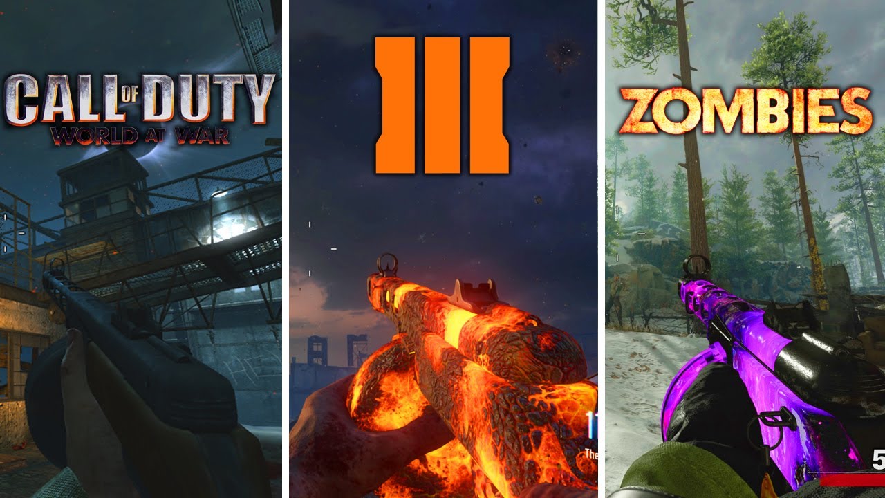 Evolution Of The PPSH-41 In Call Of Duty Zombies (WAW, BO3, WW2, CW)