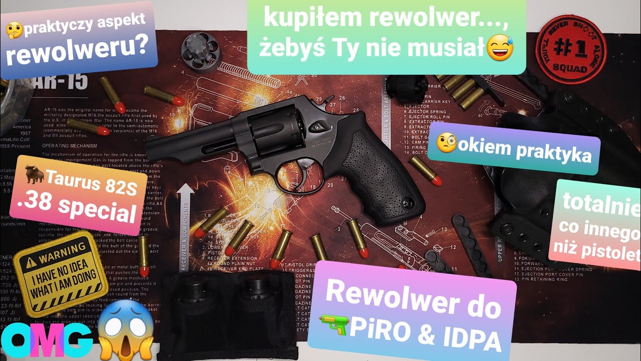 Rewolwer 🐂Taurus 82S do 🔫PiRO IDPA, kupiłem żebyś Ty nie musiał😅. Pogadanka, pierwsze kroki 🤠