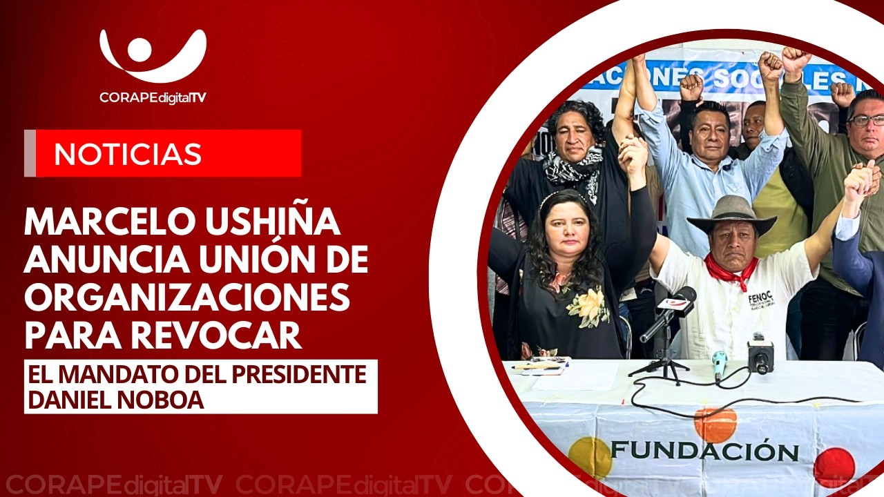 Organizaciones campesinas impulsan revocatoria de mandato de Noboa