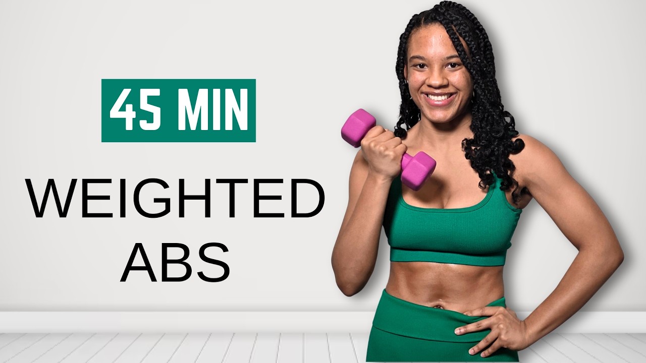 Dumbbell Ab Workout at Home | 400 Rep Core Workout (Burn Belly Fat)
