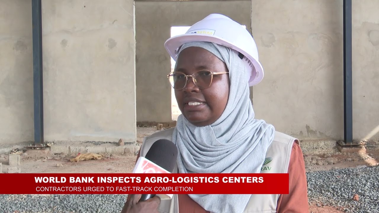 VISITING WORLD BANK OFFICIALS INPSECT AGRO-LOGISTICS CENTERS