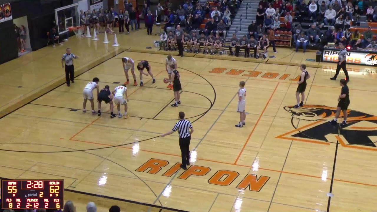 Ripon High School vs Berlin High School Boys' Varsity Basketball