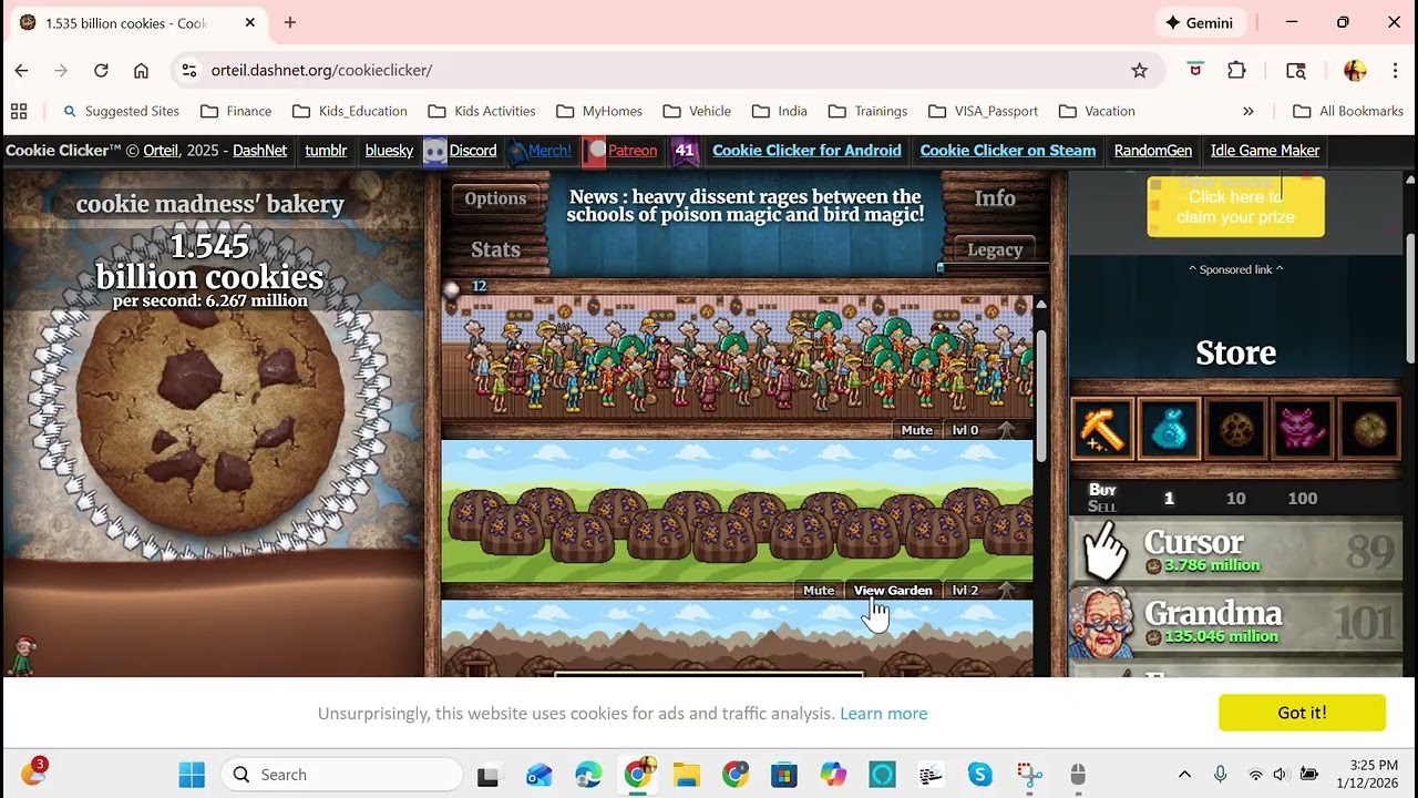 cookie clicker grind!