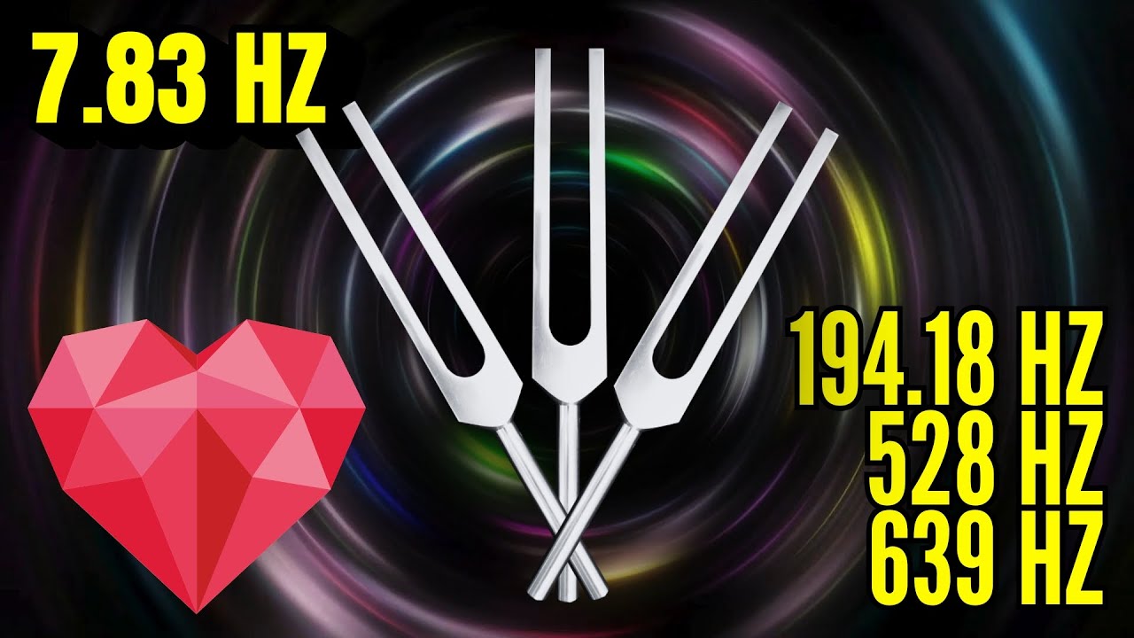 SHINE YOUR LIGHT ✨ Send Love to All 194.18 Hz + 528 Hz + 639 Hz Tuning Forks (7.83 Hz, Pink Noise)