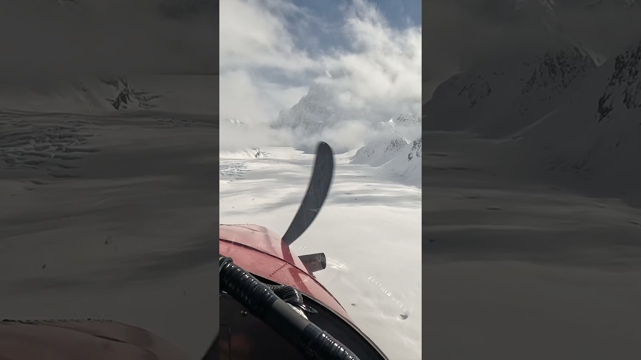 Landing on the Kahiltna Glacier, Denali