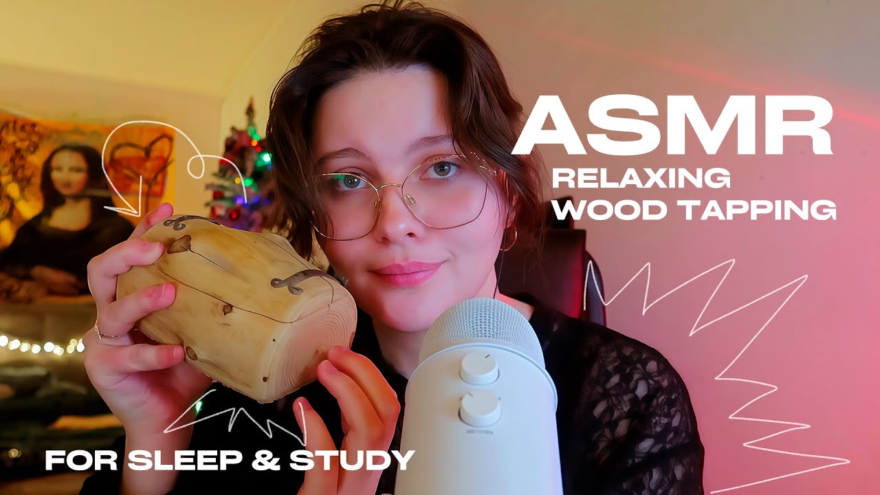 ASMR Wooden Sounds Background 🌲 Relaxing Wood Tapping for Sleep & Study