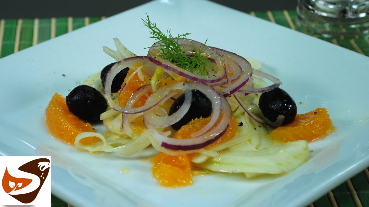 Insalata di finocchi e arance: alla siciliana con olive  - antipasti (fennel and orange salad)