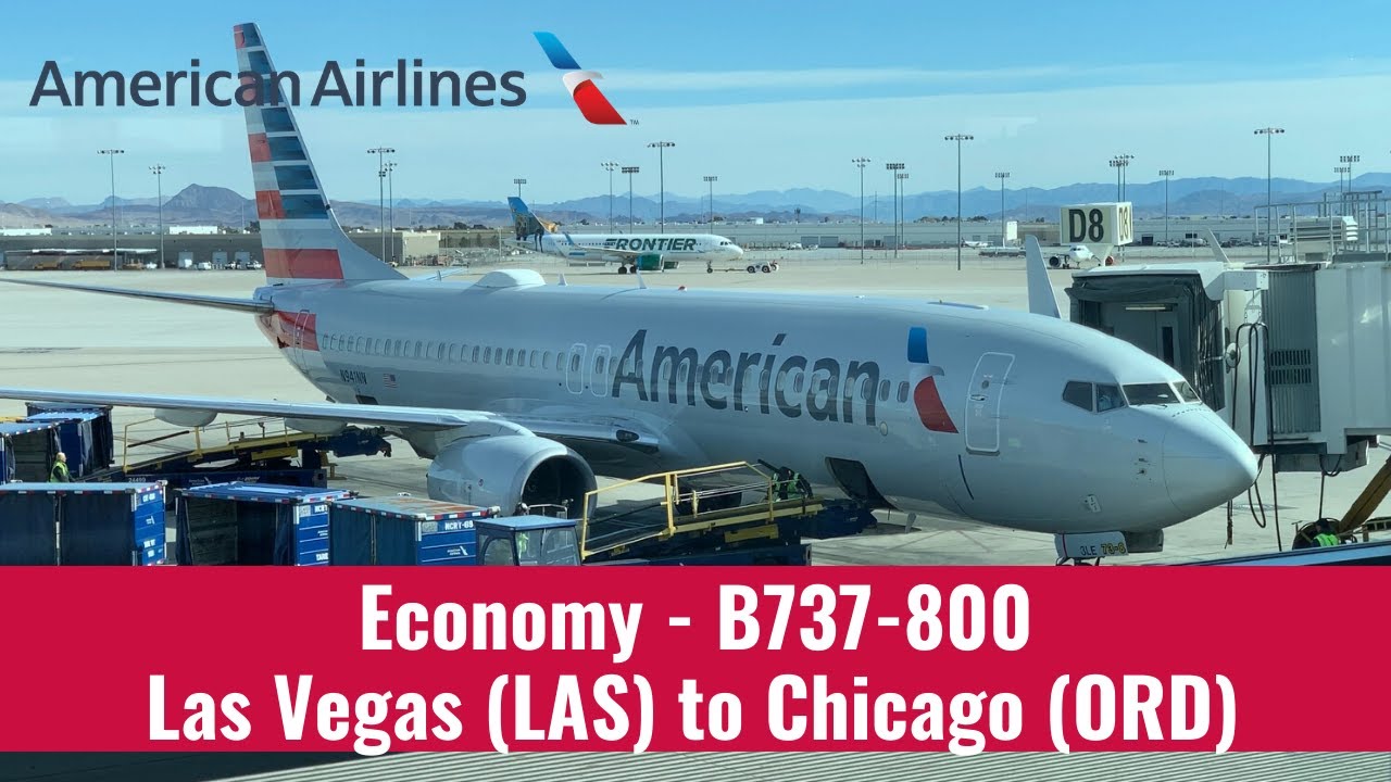 [4K] American Airlines | B737-800 | Economy | Las Vegas (LAS) To Chicago (ORD)