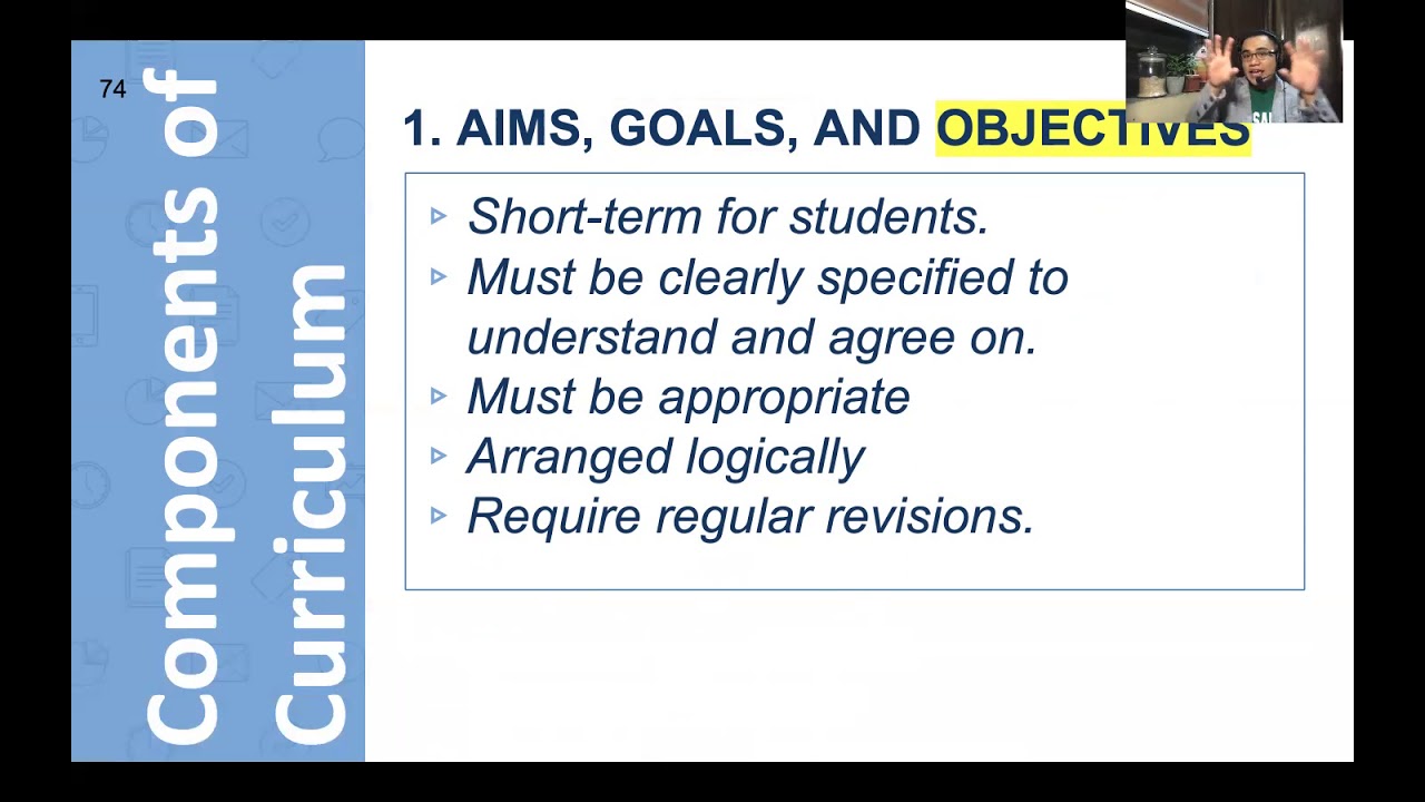 PEDx | Curr Dev   Generating Aims, Goals, and Objectives
