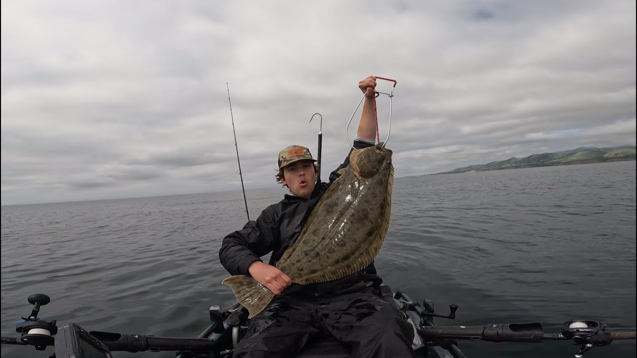 Two 40-inch halibut in one day!!! (kayak)